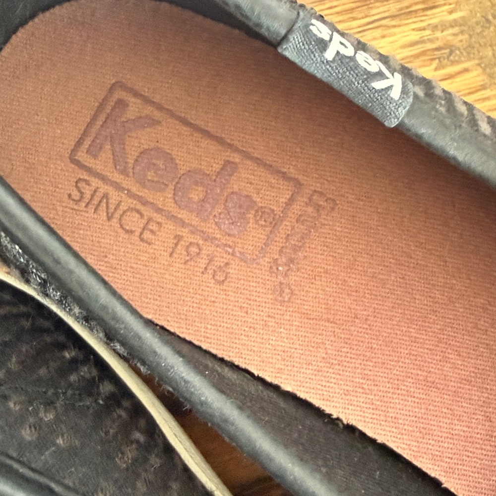 Keds Women's Black Woven Slip-On Sneakers - Picture 5 of 6